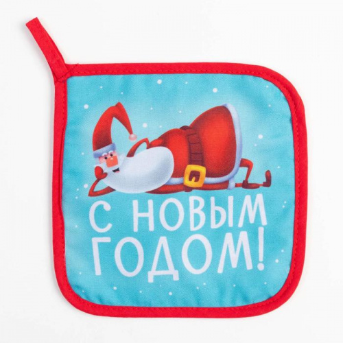 Набор варежка и прихватка "С новым Годом" фото 4
