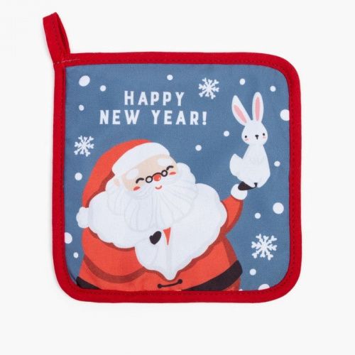 Набор варежка и прихватка "Happy New Year" фото 4