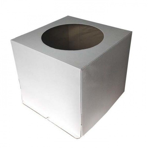 Коробка картон с окном 24*24*22см Коробка картон с окном 24*24*22см