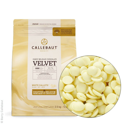 Шоколад Каллебаут Callebaut Белый Velvet 32%, 200г. Шоколад Каллебаут Callebaut Белый Velvet 32%, 200г.