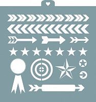 Трафарет "Стрелы и мишень"