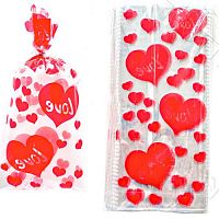 Пакет подарочный "Сердце Love" 13*27см, 1шт